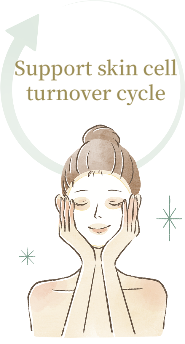 Support skin cell turnover cycle